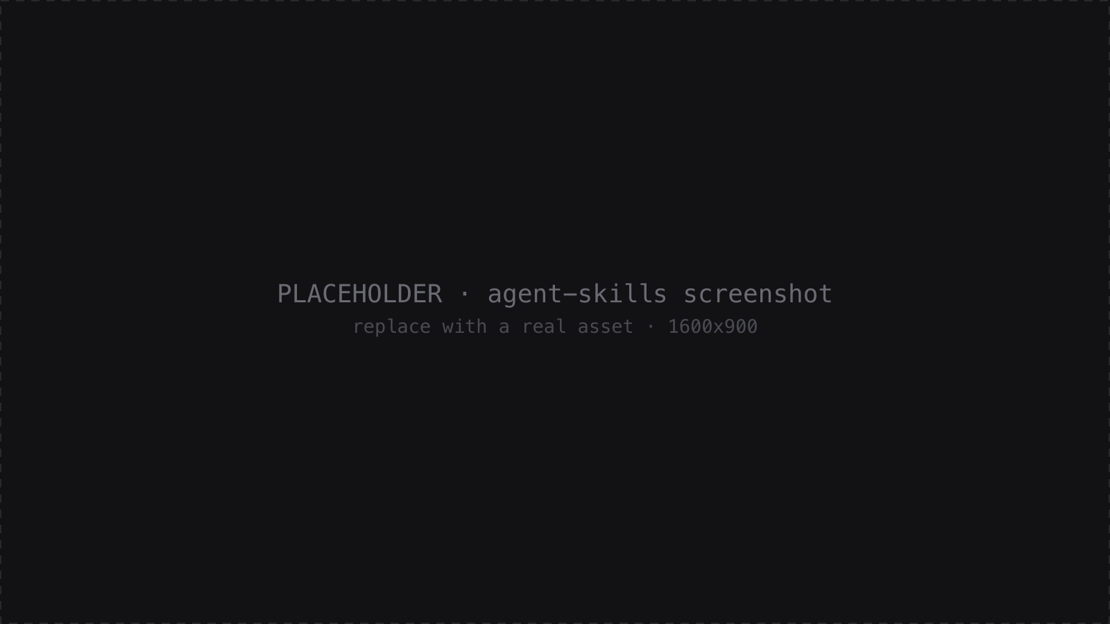 agent-skills repository readme showing the skill catalog